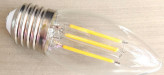 C35 / E27 / 4W Clear Glass Warm White Candle Filament Bulb