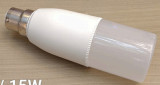 GL / B22 / 15W LED Bulb (White, Warm White)